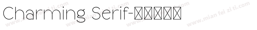 Charming Serif字体转换